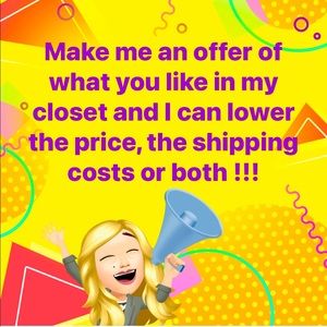 Make me an offer of any item in my closet & save $